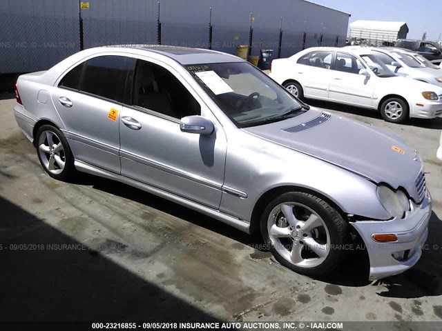 WDBRF52HX6A902260 - 2006 MERCEDES-BENZ C GENERATION 2006 230 SILVER photo 1