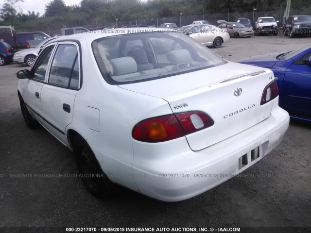 2T1BR12E3YC281337 - 2000 TOYOTA COROLLA VE/CE/LE WHITE photo 3