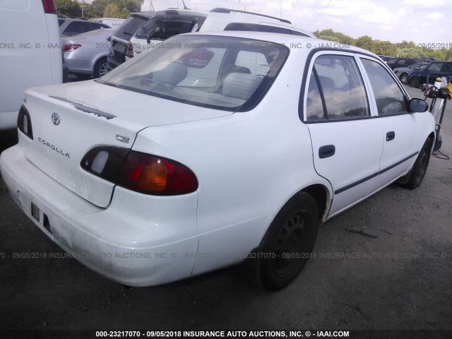 2T1BR12E3YC281337 - 2000 TOYOTA COROLLA VE/CE/LE WHITE photo 4