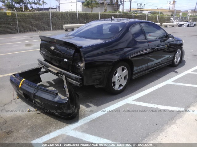 2G1WL16CX79419832 - 2007 CHEVROLET MONTE CARLO SS შავი ფოტო 4