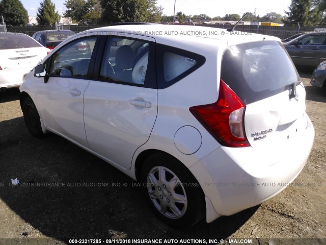 3N1CE2CP2EL424022 - 2014 NISSAN VERSA NOTE S/S PLUS/SV/SL WHITE photo 3