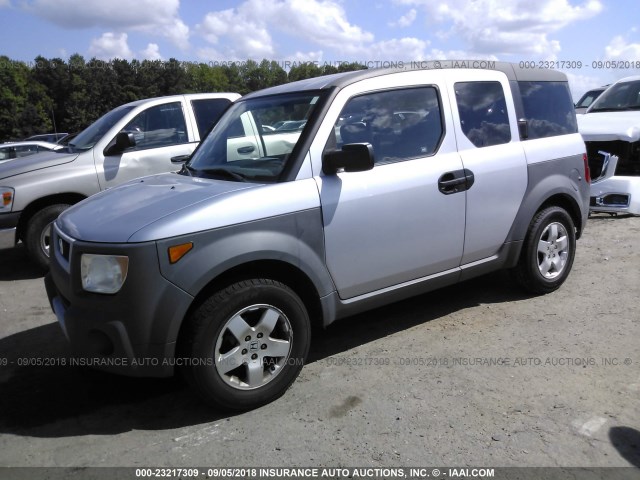 5J6YH28543L034205 - 2003 HONDA ELEMENT EX GRAY photo 2