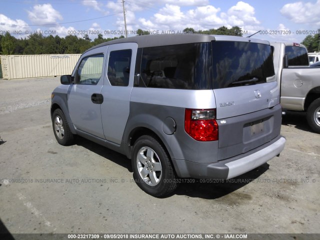 5J6YH28543L034205 - 2003 HONDA ELEMENT EX GRAY photo 3