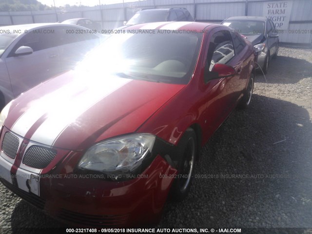1G2AS18H597128497 - 2009 PONTIAC G5 RED photo 2
