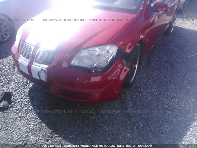 1G2AS18H597128497 - 2009 PONTIAC G5 RED photo 6