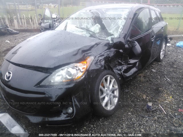 JM1BL1L69C1506866 - 2012 MAZDA 3 S BLACK photo 6