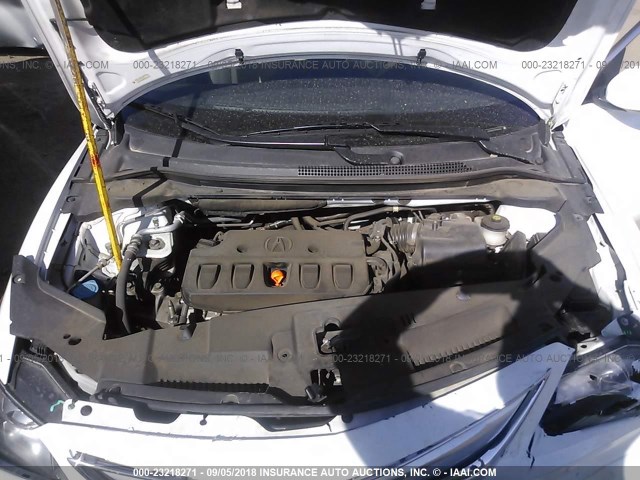 19VDE1F71FE004242 - 2015 ACURA ILX 20 TECH WHITE photo 10