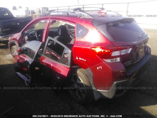 JF2GTABC3JH293710 - 2018 SUBARU CROSSTREK PREMIUM RED photo 3