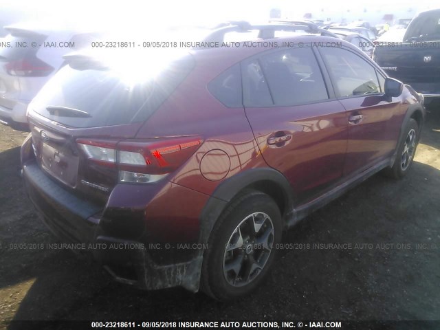 JF2GTABC3JH293710 - 2018 SUBARU CROSSTREK PREMIUM RED photo 4