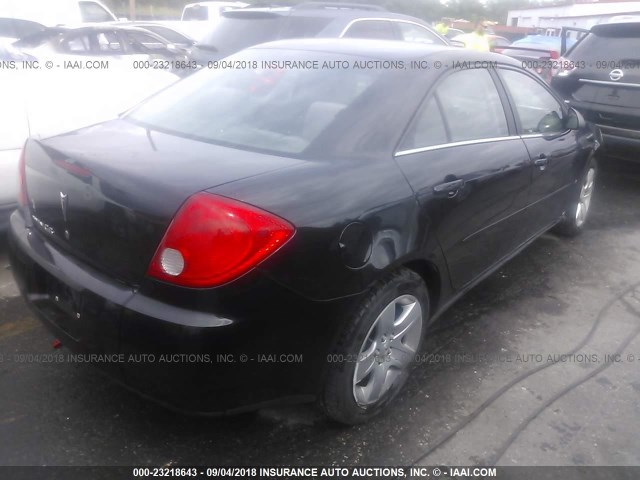 1G2ZG58B474259443 - 2007 PONTIAC G6 SE BLACK photo 4