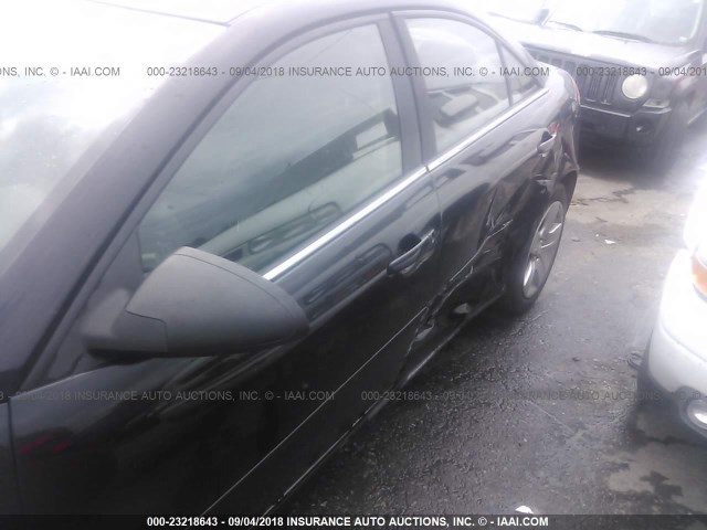 1G2ZG58B474259443 - 2007 PONTIAC G6 SE BLACK photo 6