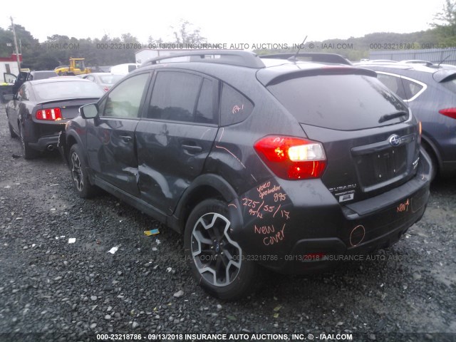 JF2GPAAC3HG274578 - 2017 SUBARU CROSSTREK GRAY photo 3