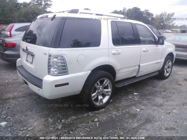 4M2EN4JE8AUJ01364 - 2010 MERCURY MOUNTAINEER PREMIER WHITE photo 4