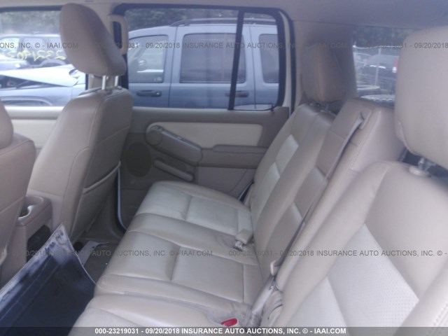 4M2EN4JE8AUJ01364 - 2010 MERCURY MOUNTAINEER PREMIER WHITE photo 8