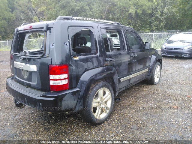 1C4PJLFK0CW180328 - 2012 JEEP LIBERTY JET BLACK photo 4