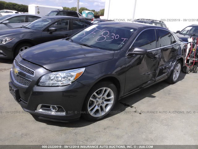 1G11F5RR5DF108692 - 2013 CHEVROLET MALIBU 2LT GRAY photo 2