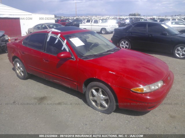 1G3NF52E5XC357435 - 1999 OLDSMOBILE ALERO GLS RED photo 1