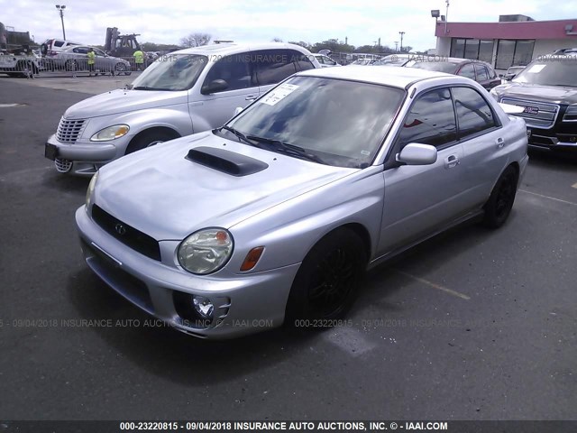 JF1GD29673G500907 - 2003 SUBARU IMPREZA WRX SILVER photo 2