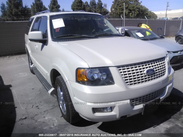 1FMFU20546LA22639 - 2006 FORD EXPEDITION LIMITED WHITE photo 1