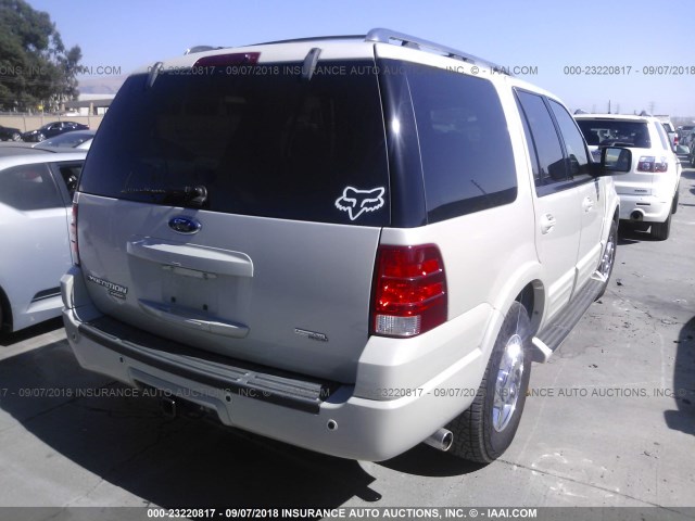 1FMFU20546LA22639 - 2006 FORD EXPEDITION LIMITED WHITE photo 4