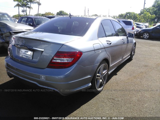 WDDGF4HB1DA808700 - 2013 MERCEDES-BENZ C 250 Light Blue photo 4