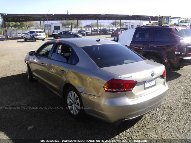 1VWAT7A33FC051185 - 2015 VOLKSWAGEN PASSAT S GOLD photo 3