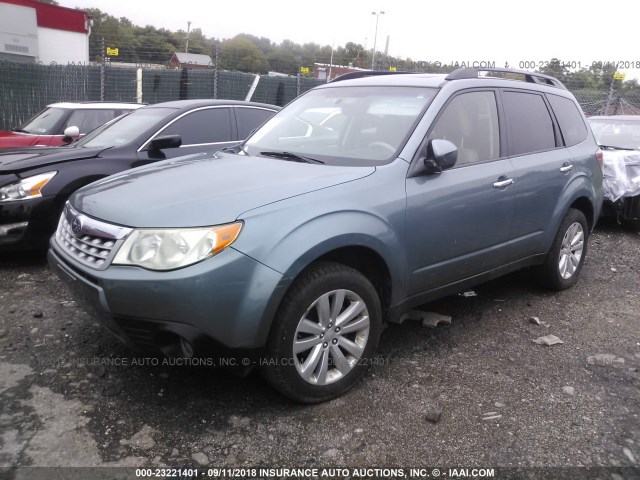 JF2SHBEC1BH737777 - 2011 SUBARU FORESTER LIMITED GRAY photo 2