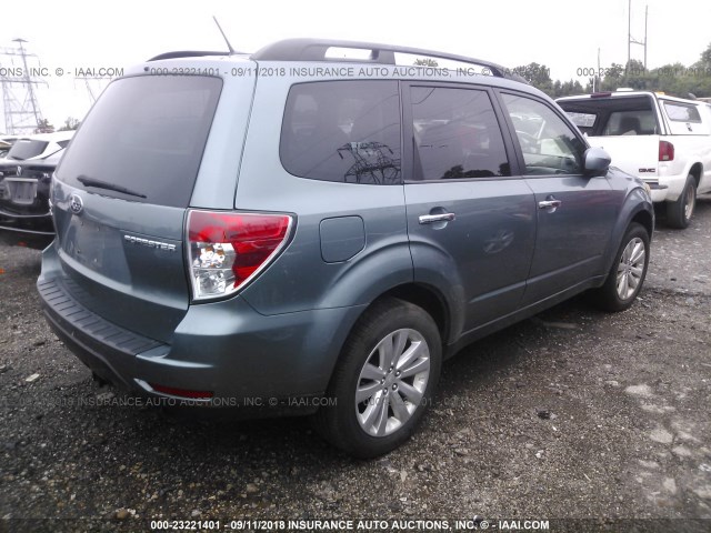 JF2SHBEC1BH737777 - 2011 SUBARU FORESTER LIMITED GRAY photo 4