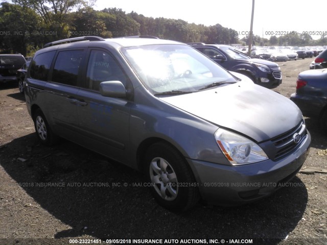 KNDMB233896282623 - 2009 KIA SEDONA EX/LX TEAL photo 1