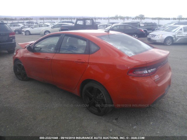 1C3CDFBB7FD414773 - 2015 DODGE DART SXT ORANGE photo 3