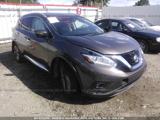 5N1AZ2MG8FN244855 - 2015 NISSAN MURANO S/SL/SV/PLATINUM BROWN photo 1