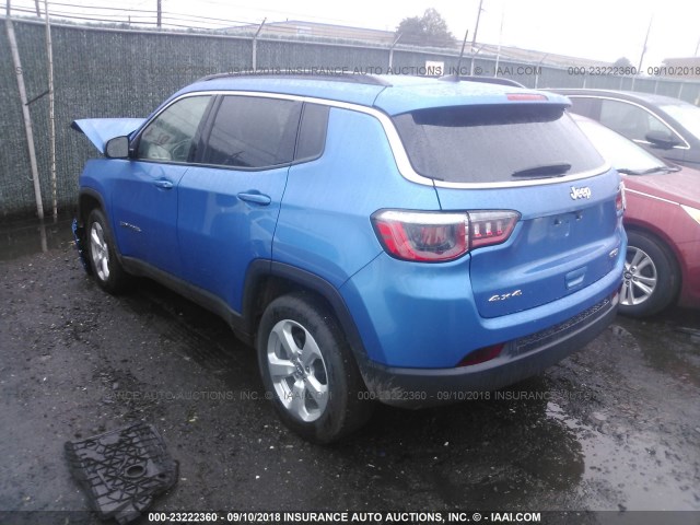 3C4NJDBB0JT103853 - 2018 JEEP COMPASS LATITUDE BLUE photo 3