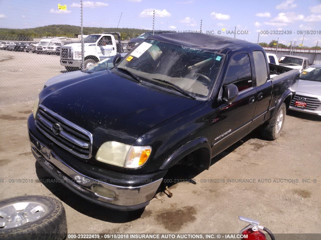 5TBBT48142S251326 - 2002 TOYOTA TUNDRA ACCESS CAB LIMITED BLACK photo 2