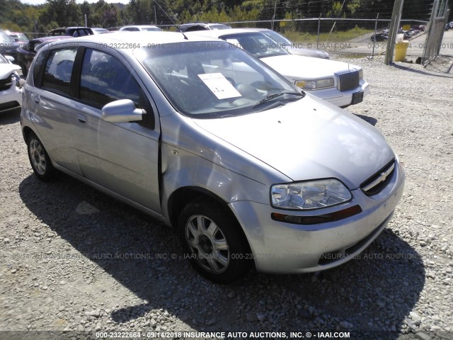 KL1TG62635B372822 - 2005 CHEVROLET AVEO LT SILVER photo 1