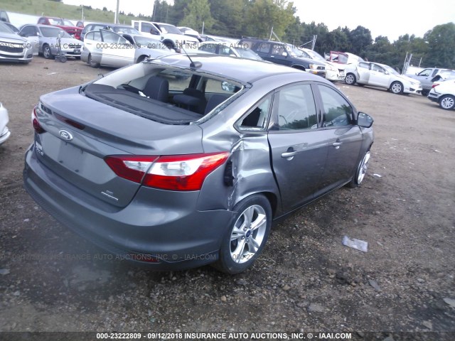 1FADP3F26EL177428 - 2014 FORD FOCUS SE GRAY photo 4