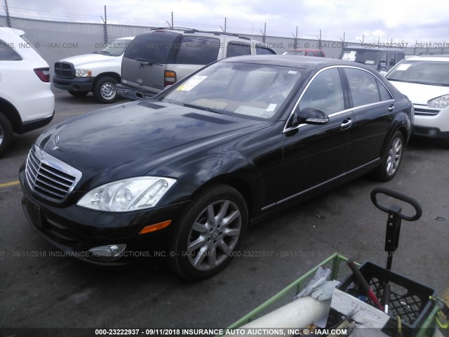 WDDNG86X98A202934 - 2008 MERCEDES-BENZ S 550 4MATIC BLACK photo 2