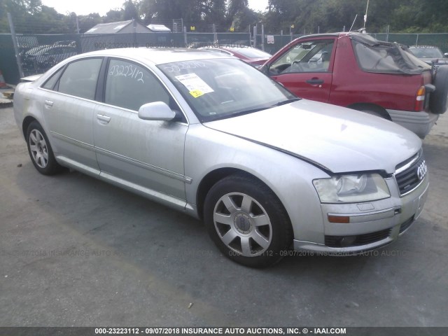 WAULL44E45N017201 - 2005 AUDI A8 4.2 QUATTRO SILVER photo 1