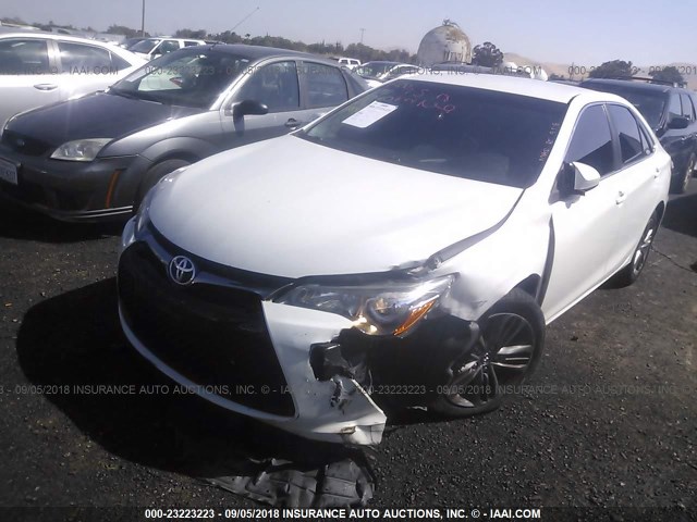 4T1BF1FK4GU132635 - 2016 TOYOTA CAMRY LE/XLE/SE/XSE WHITE photo 2