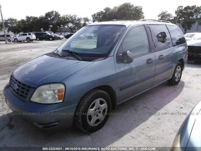 2FMZA516X5BA45923 - 2005 FORD FREESTAR SE BLUE photo 2