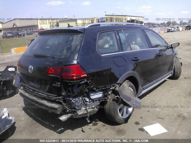 3VWH17AU9HM505793 - 2017 VOLKSWAGEN Golf Alltrack S/SE/SEL BLACK photo 4