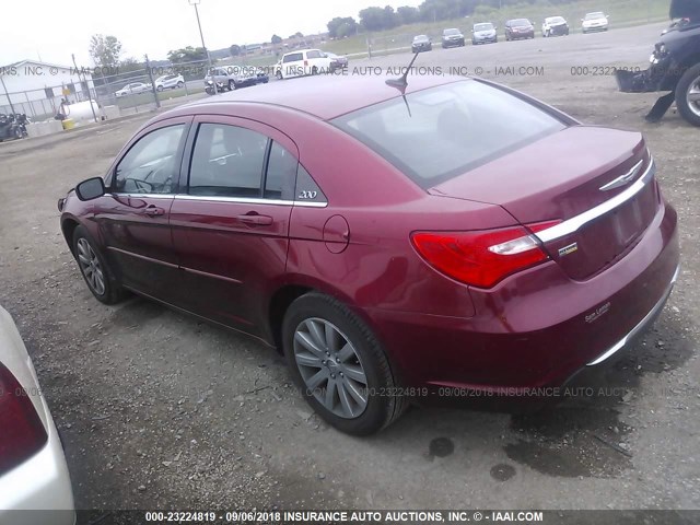 1C3BC1FG8BN552463 - 2011 CHRYSLER 200 RED photo 3