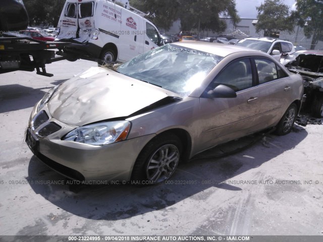 1G2ZF55B964218781 - 2006 PONTIAC G6 SE GOLD photo 2