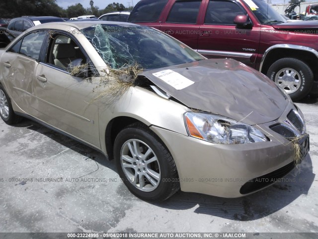 1G2ZF55B964218781 - 2006 PONTIAC G6 SE GOLD photo 6