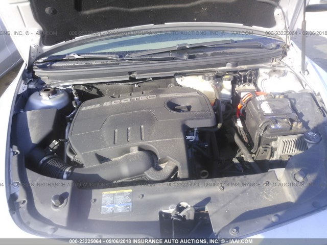 1G1ZB5EB2AF142074 - 2010 CHEVROLET MALIBU LS 银色 照片 10