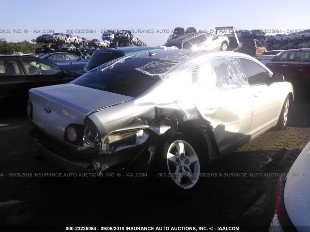 1G1ZB5EB2AF142074 - 2010 CHEVROLET MALIBU LS 银色 照片 4