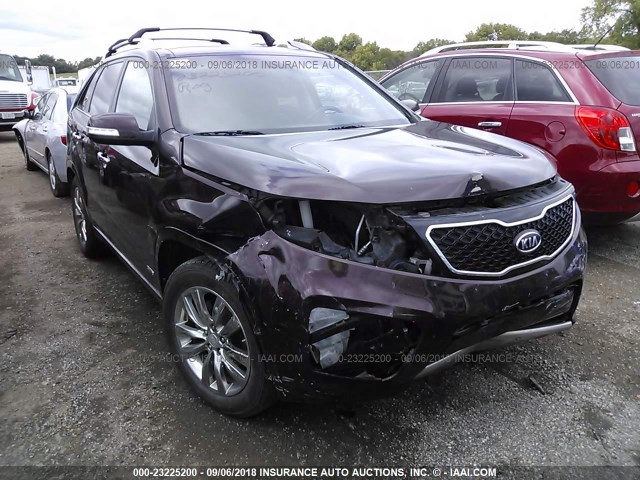 5XYKWDA27CG253684 - 2012 KIA SORENTO SX MAROON photo 6