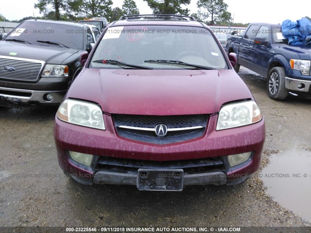 2HNYD18852H541948 - 2002 ACURA MDX TOURING MAROON photo 6