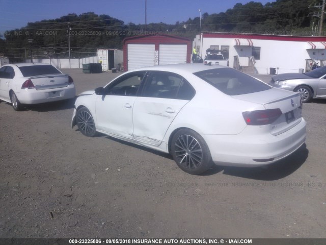 3VWB17AJ0GM247349 - 2016 VOLKSWAGEN JETTA SPORT WHITE photo 3