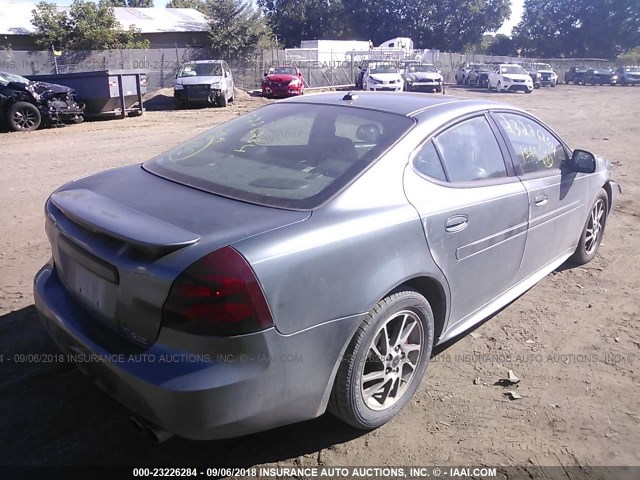 2G2WR524041267389 - 2004 PONTIAC GRAND PRIX GTP GRAY photo 4