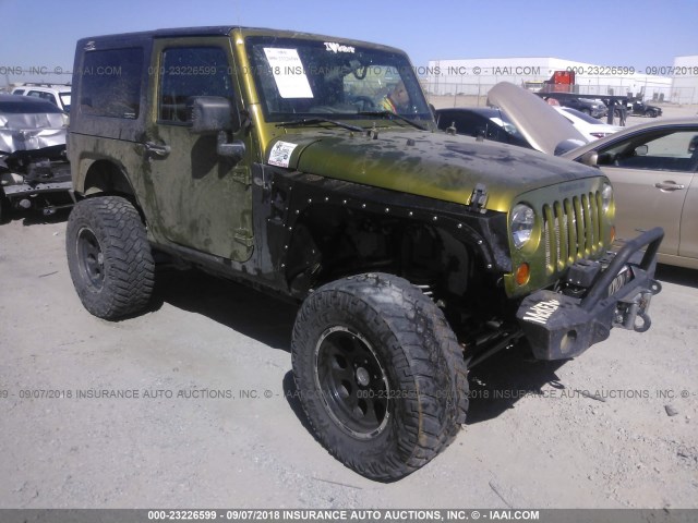 1J4FA54117L153285 - 2007 JEEP WRANGLER SAHARA GREEN photo 1